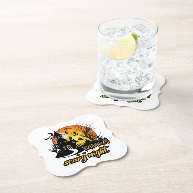 Halloween Beängstigend Night Untersetzer (Vor Ort)