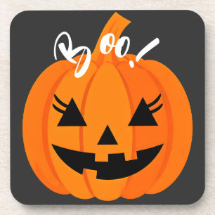 Halloween Beängstigend Orange Jack-O-Lantern Custo Getränkeuntersetzer