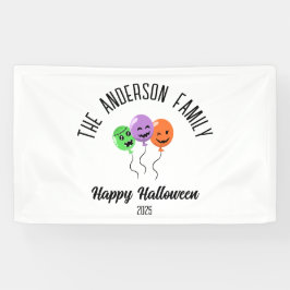 Halloween Beängstigend Pumpkin Balloons Personalis Banner
