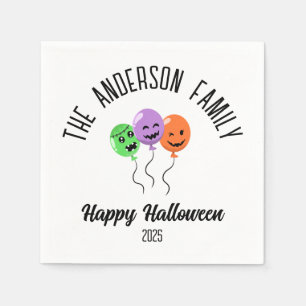 Halloween Beängstigend Pumpkin Balloons Personalis Serviette