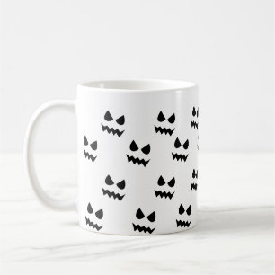 Halloween Beängstigend Pumpkin Ghost Face Kaffeetasse