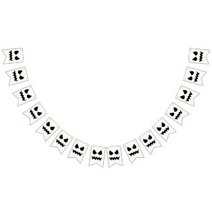 Halloween Beängstigend Pumpkin Ghost Face Wimpelkette