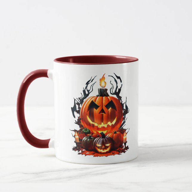 Halloween Beängstigend Pumpkin Tasse (Links)