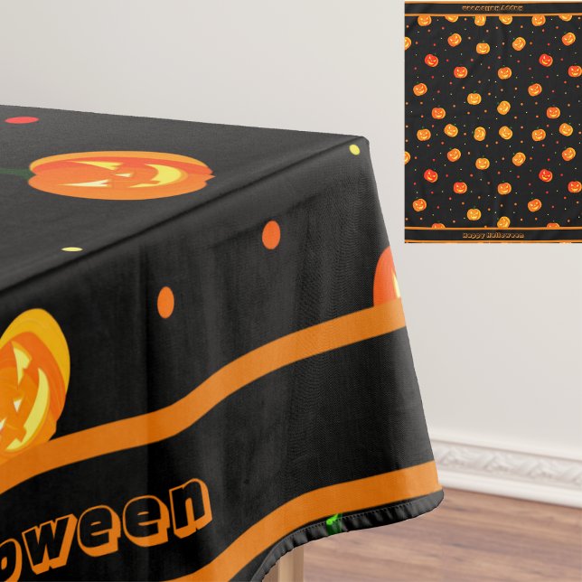 Halloween Beängstigend Pumpkins Jack-o' Lantern Mu Tischdecke (Von Creator hochgeladen)