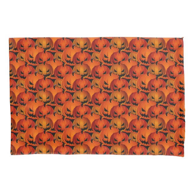 Halloween Beängstigend Pumpkins Pillowcase Kissenbezug (Vorderseite)