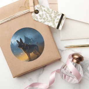 Halloween Beängstigend Runder Aufkleber