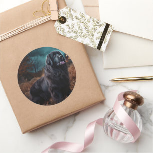 Halloween Beängstigend Runder Aufkleber