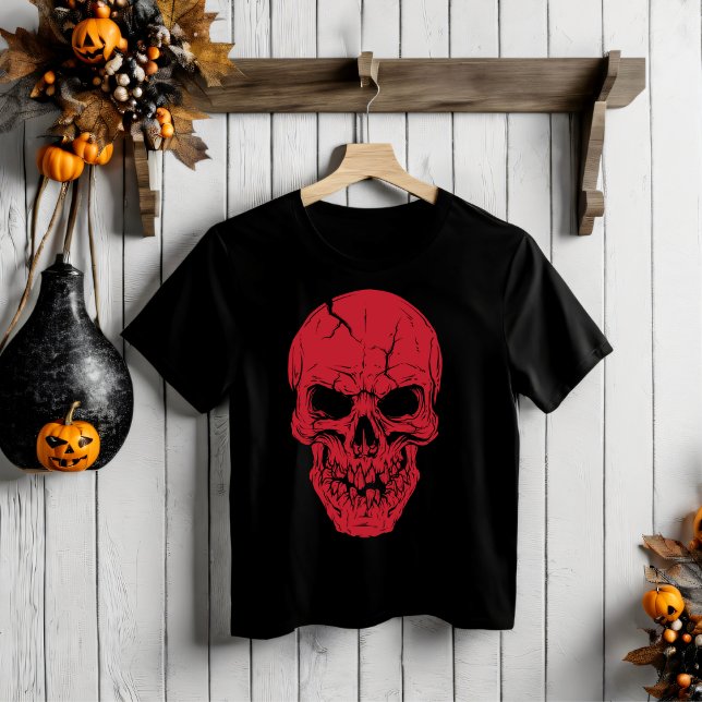 Halloween Beängstigend Skull T - Shirt (Von Creator hochgeladen)