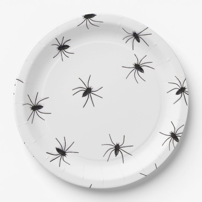 Halloween Beängstigend Spider Pattern Pappteller (Vorderseite)