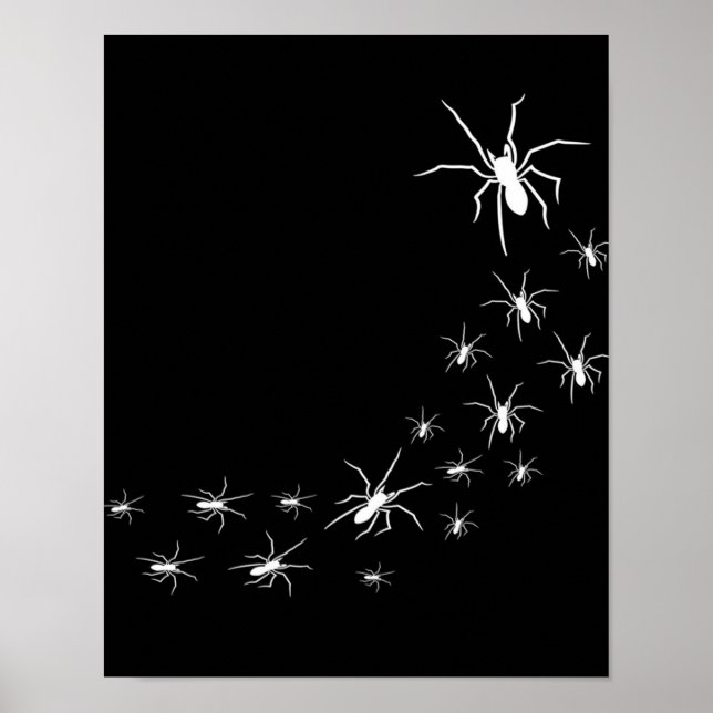 Halloween Beängstigend Spider | Spider Lover Gesch Poster (Vorne)