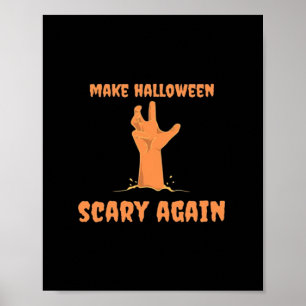Halloween Beängstigend wieder Zombie Classic Trump Poster