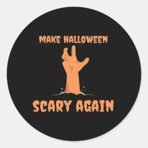 Halloween Beängstigend wieder Zombie Classic Trump Runder Aufkleber