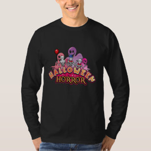 Halloween Beängstigende Clowns Horror Langschläfch T-Shirt