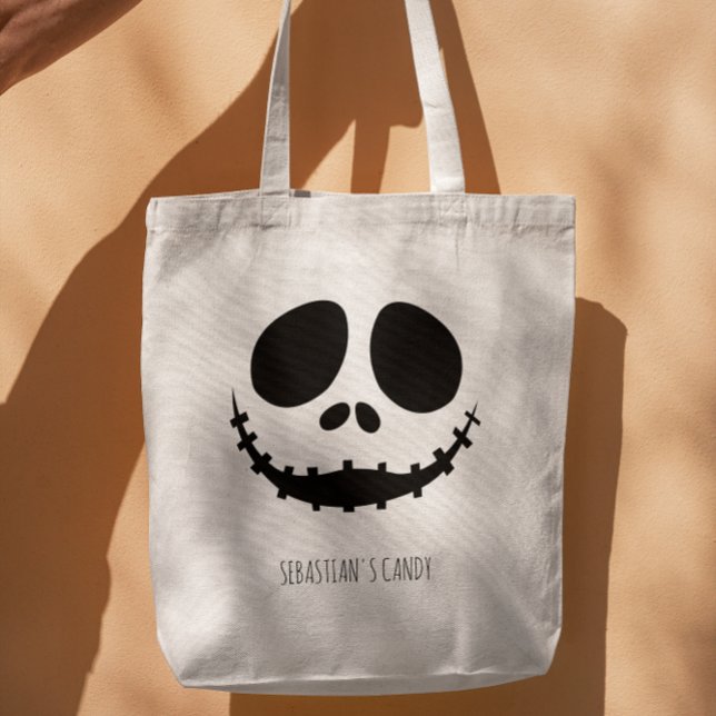 Halloween Beängstigende Gesichter Tragetasche (Halloween scary face tote bag)