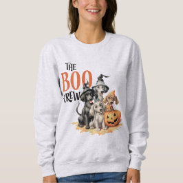 Halloween Beängstigende Hunde Crew Spooky Women Sweatshirt