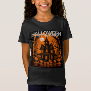 HALLOWEEN BEÄNGSTIGENDE, SPUK HAUSSKULLS T-Shirt