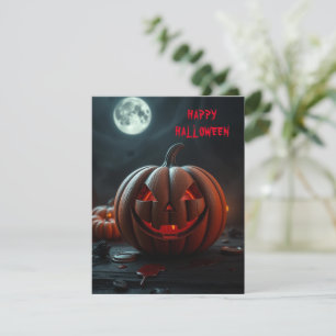Halloween beängstigender Kürbis Feiertagskarte