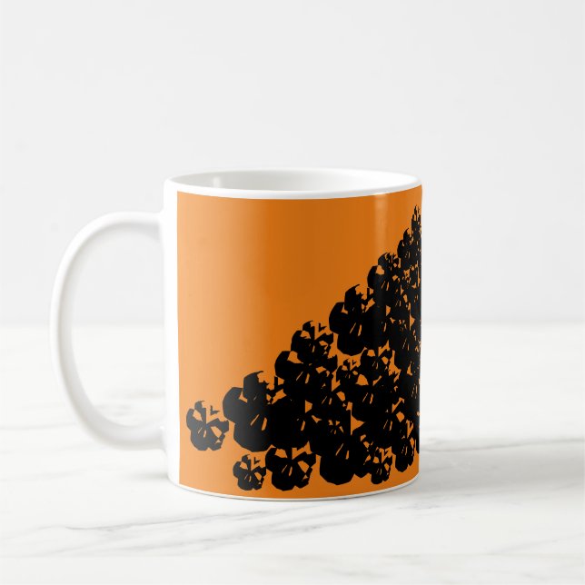 Halloween beängstigender Schädelhaufen Kaffeetasse (Links)