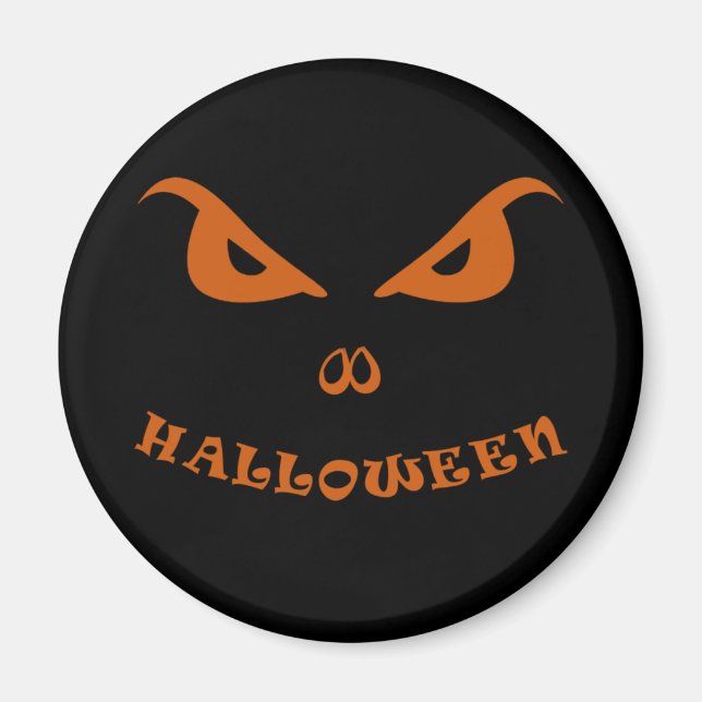 Halloween beängstigendes Gesicht Magnet (Vorne)