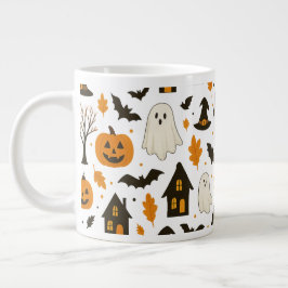 Halloween Beängstigendes Muster - Spooky & Festiva Jumbo-Tasse