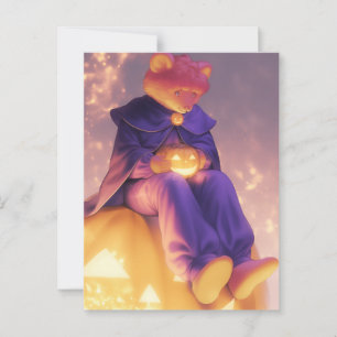 Halloween Bear Anthro Postkarte