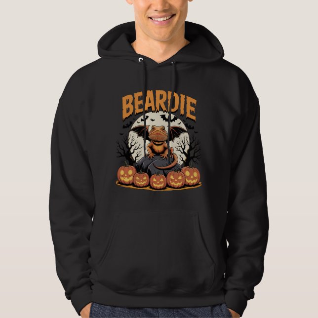 Halloween Bearded Dragon Art Hoodie (Vorderseite)