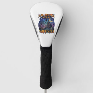 Halloween bedeutet Glück Gespensterschloss Hexe Mu Golf Headcover