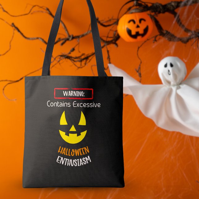Halloween-Begeisterung Tote-Tasche | Spooky Fun (Contains Excessive Halloween Enthusiasm Quote Spooky Tote Bag)