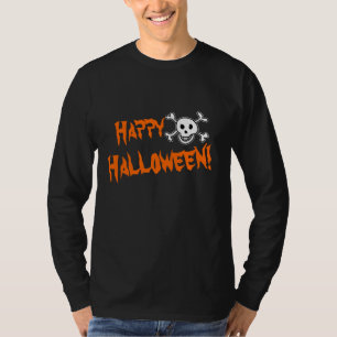 Halloween Bekleidung für Männer   Schädel und Knoc T-Shirt