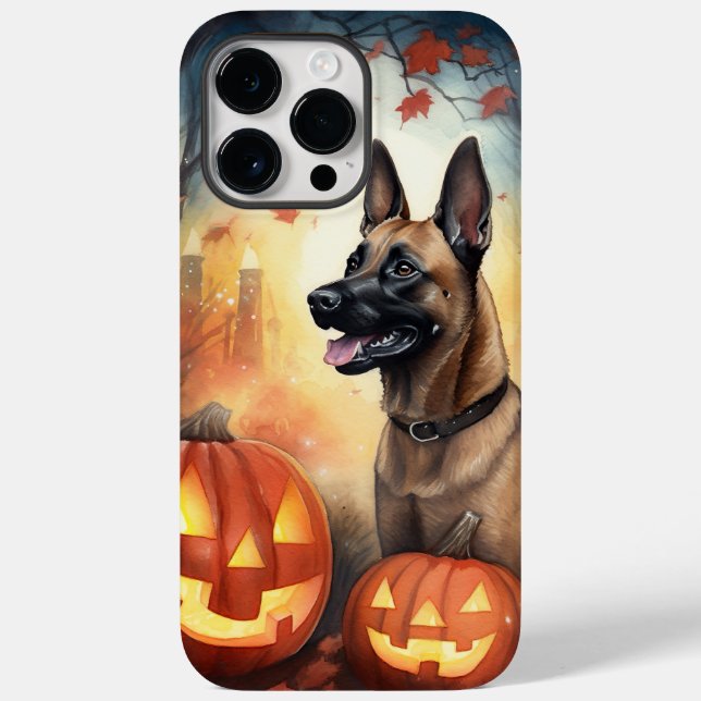 Halloween Belgisch Malinoi mit Pumpkins Beängstige Case-Mate iPhone Hülle (Rückseite)