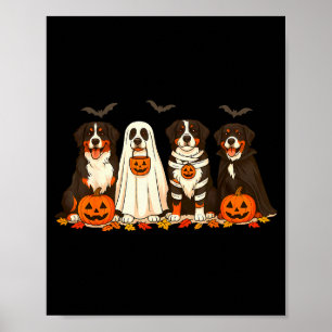 Halloween Berner Sennenhund Geist Soky Berner Poster