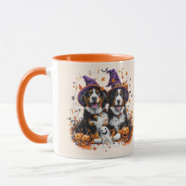 Halloween Bernese Mountain Hogs Hexenghost Tasse