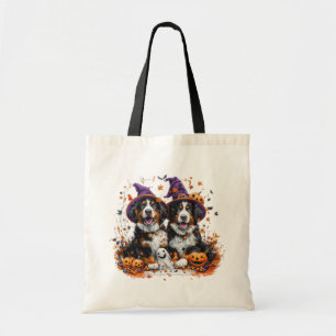 Halloween Bernese Mountain Hogs Hexenghost Tragetasche