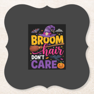 Halloween Besen Haar Ist Egal Hexen Zitat Untersetzer