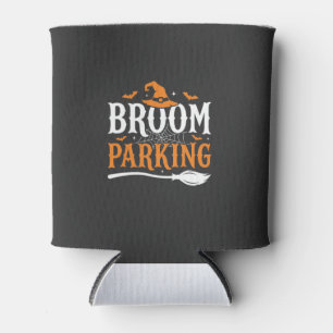 Halloween Besenparkplatz Hexenhut Grafik Dosenkühler