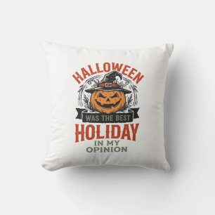 Halloween Bester Feiertag Vintage-Kürbis-Shirt-Des Kissen