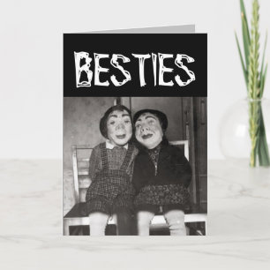 HALLOWEEN BESTIES BEST FRIEND FUNNY GREETING CARD KARTE