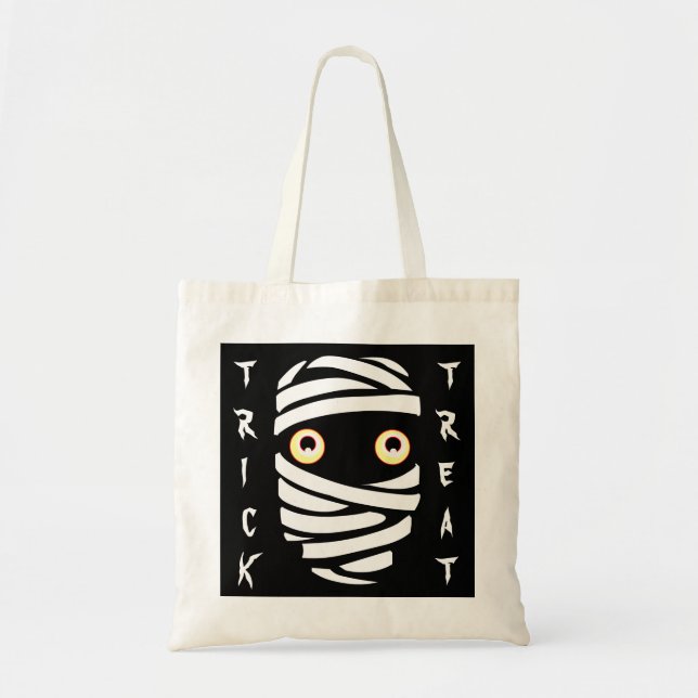 Halloween-Beutel Mummy Tote Bag individuell anpass Tragetasche (Vorne)