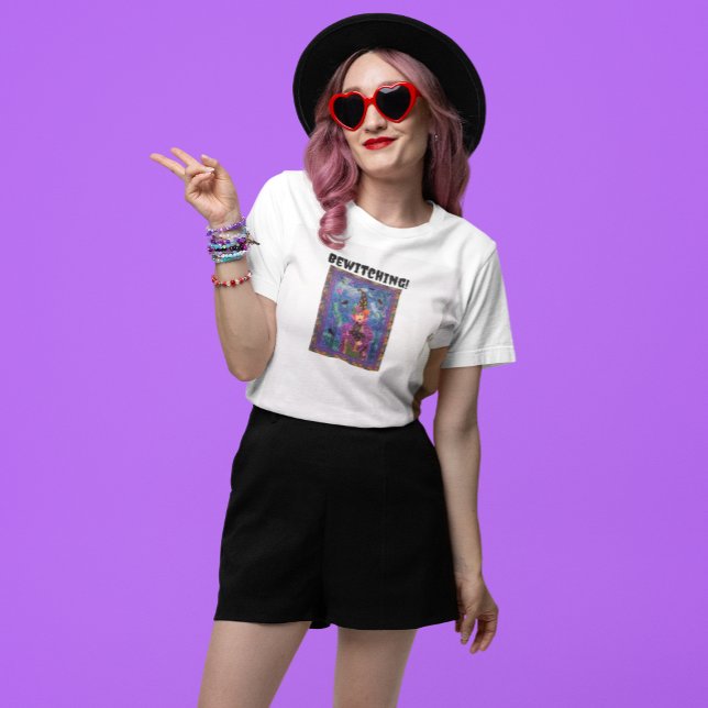 Halloween Bewitching and Bats Girls T-Shirt (Von Creator hochgeladen)