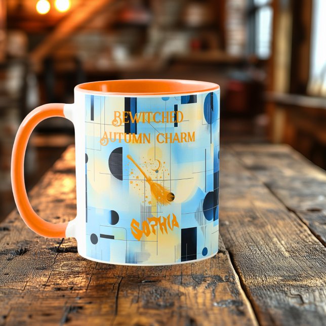 Halloween - bezaubert Broomstick Herbstarm Tasse (Von Creator hochgeladen)