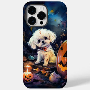 Halloween Bichon Frise mit Pumpkins Beängstigend Case-Mate iPhone 14 Pro Max Hülle