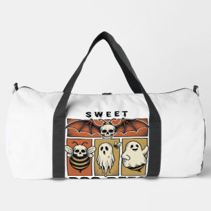 Halloween-Bienen-Wortspiel Vintage-Stich Ghost Bee Duffle Bag