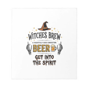 Halloween-Bier Hokuspokus Lustig Vintage_1 Notizblock