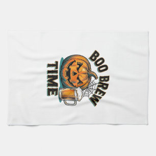 Halloween-Bier-Shirt Vintage-Kürbis-Party-T-Shirt_ Geschirrtuch