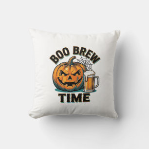 Halloween-Bier-Shirt Vintage-Kürbis-Party-T-Shirt_ Kissen