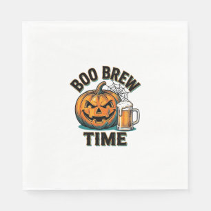 Halloween-Bier-Shirt Vintage-Kürbis-Party-T-Shirt_ Serviette