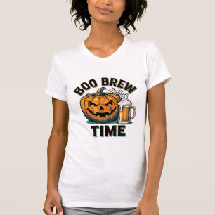 Halloween-Bier-Shirt Vintage-Kürbis-Party-T-Shirt_ T-Shirt