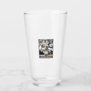 Halloween-Bier-Skelett Vintage-Party Glas