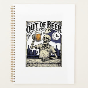 Halloween-Bier-Skelett Vintage-Party Planer