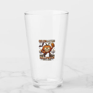 Halloween-Bier-Totenkopf-Kürbis-Fledermaus-Kerze Glas